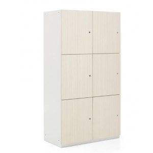 6 Compartment Left Opening Storage Locker