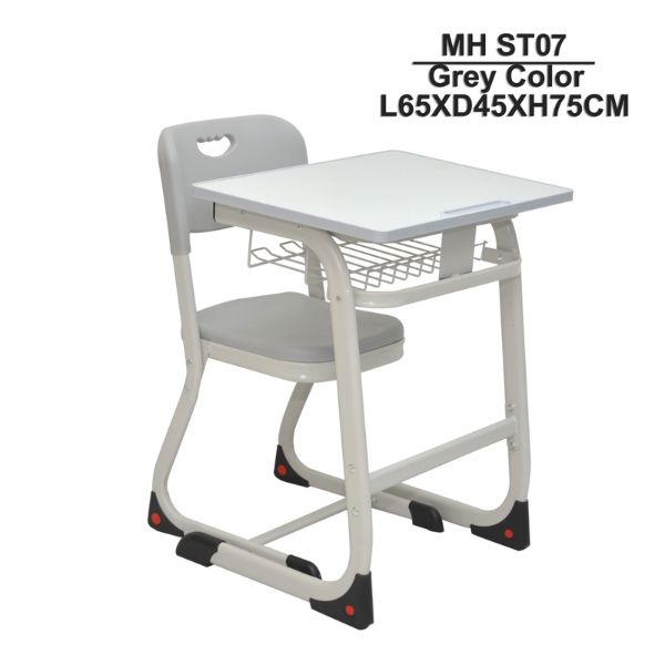 Study Table Chair With Metal Legs Seat Student Writing Chair