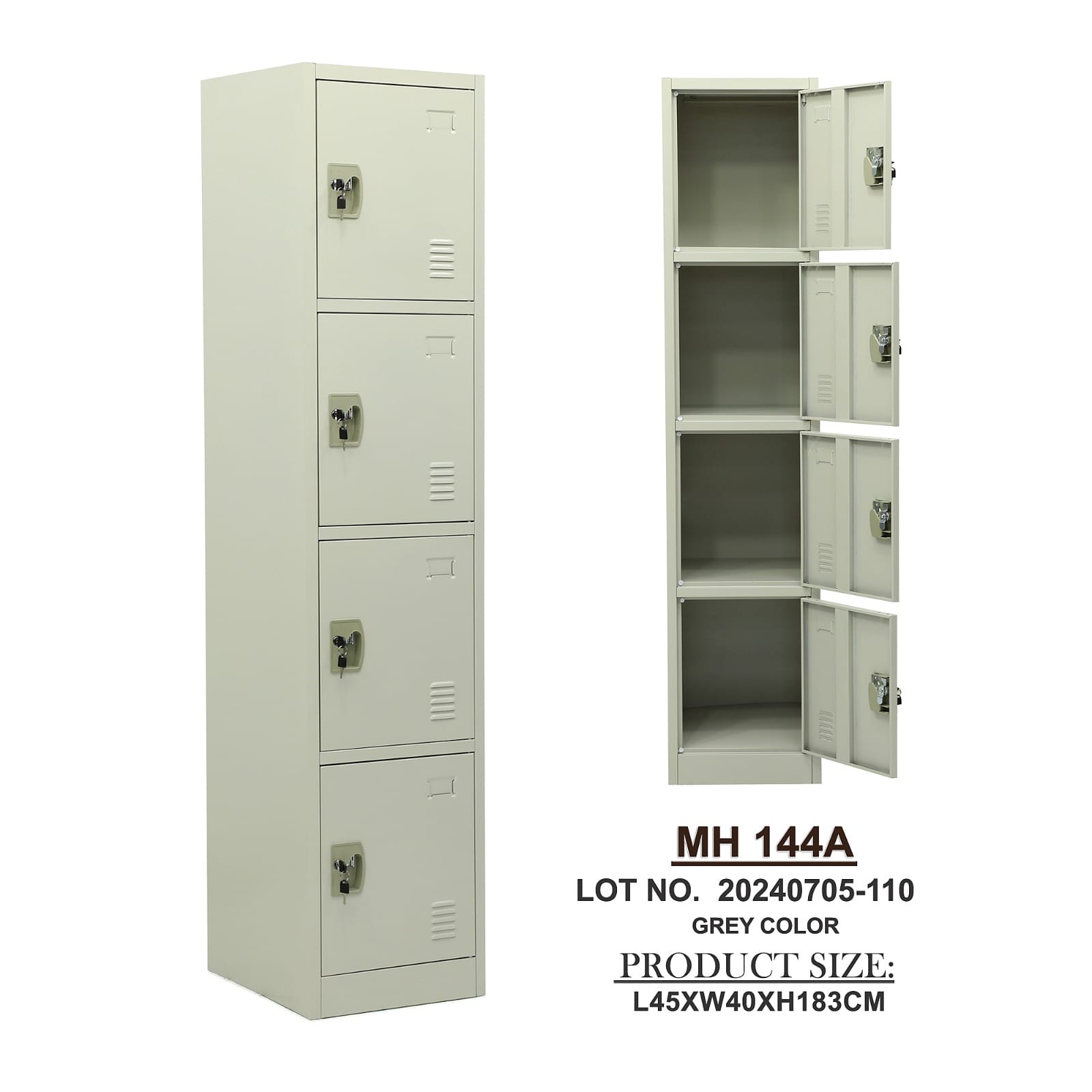 Four Door Metal Steel Locker