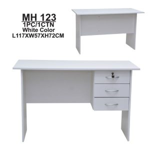 MH 123 White Office Table